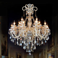 Crystal Chandelier Modern Living Room Bedroom Lamp European Style Lobby Hotel Lamps Luxury Villa Creative Restaurant Lights Golden Atelier 2