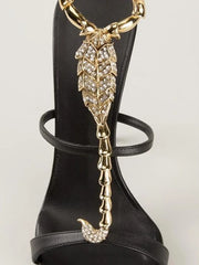 Scorpion Embellished Stiletto Heels