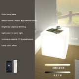 Floor Lamp Side Table Frosted 3color Light Square Corner Table