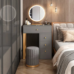 Drawer Container Mirror Makeup Table Vanity