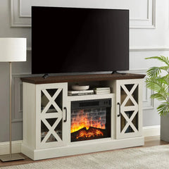 Farmhouse Fireplace TV Stand for TVs up to 55"
