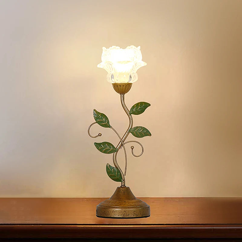 Green Leaf Flower Led Desk Light