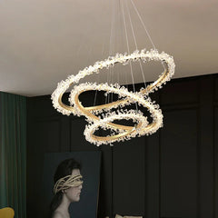 Crystal Ring Luster Pendant Ceiling Chandelier