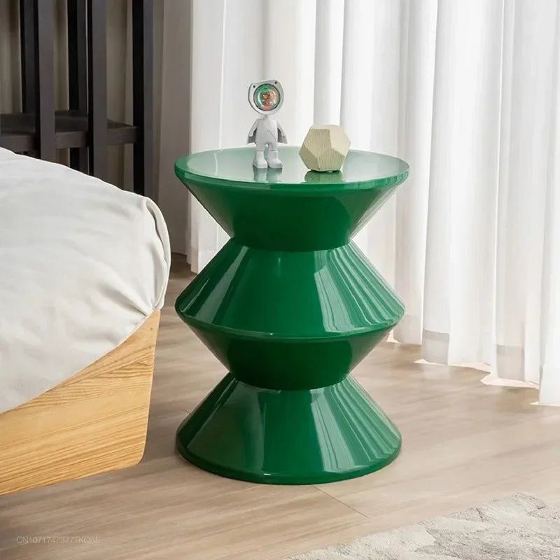 Side End Table Durable Plastic Nightstand Foot stool