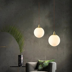 Glass 8-50cm Round Ball Hanging Lamps Luminaires Lustre