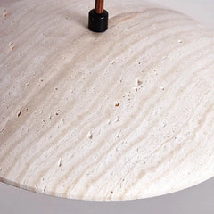 Cream Style Natural Stone Wood Hanging Lighting Fixture