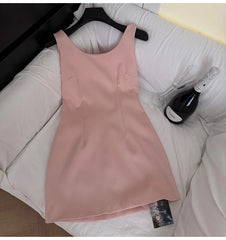 Embellished Strap A-Line Mini Dress