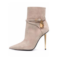 Pointed Toe High Heel Boots