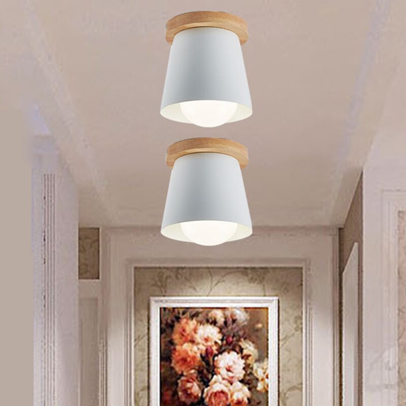 E27 Ceiling Lights For Hallway Painted Indoor Lighting Fixtures