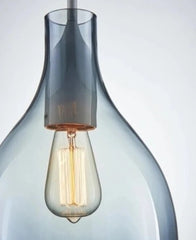 Glass Danish Wine Bottle Hanging Lamp Decor Luminaire