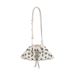 Metal Eyelet Drawstring Underarm Bag