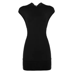 Ruched Open Back Mini Dress