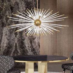 Led Gold Glass Hanging Chandelier Ceiling Lighting Fixture . Golden Atelier 1