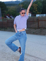 Mock Neck Puff Sleeve Fuzzy Top