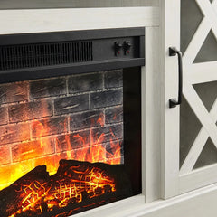 Farmhouse Fireplace TV Stand for TVs up to 55"
