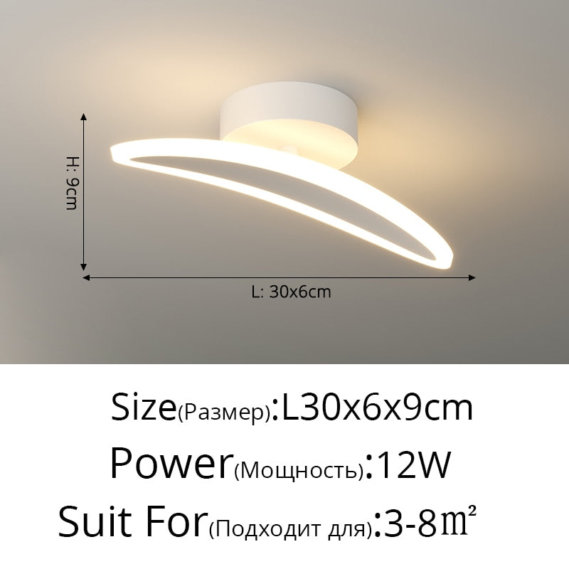  Simple Modern Strip Light Luxury Led Lamp