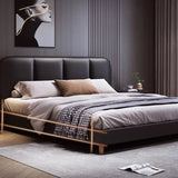 Double Bed Royal Wood Bed Frame Black Headboard