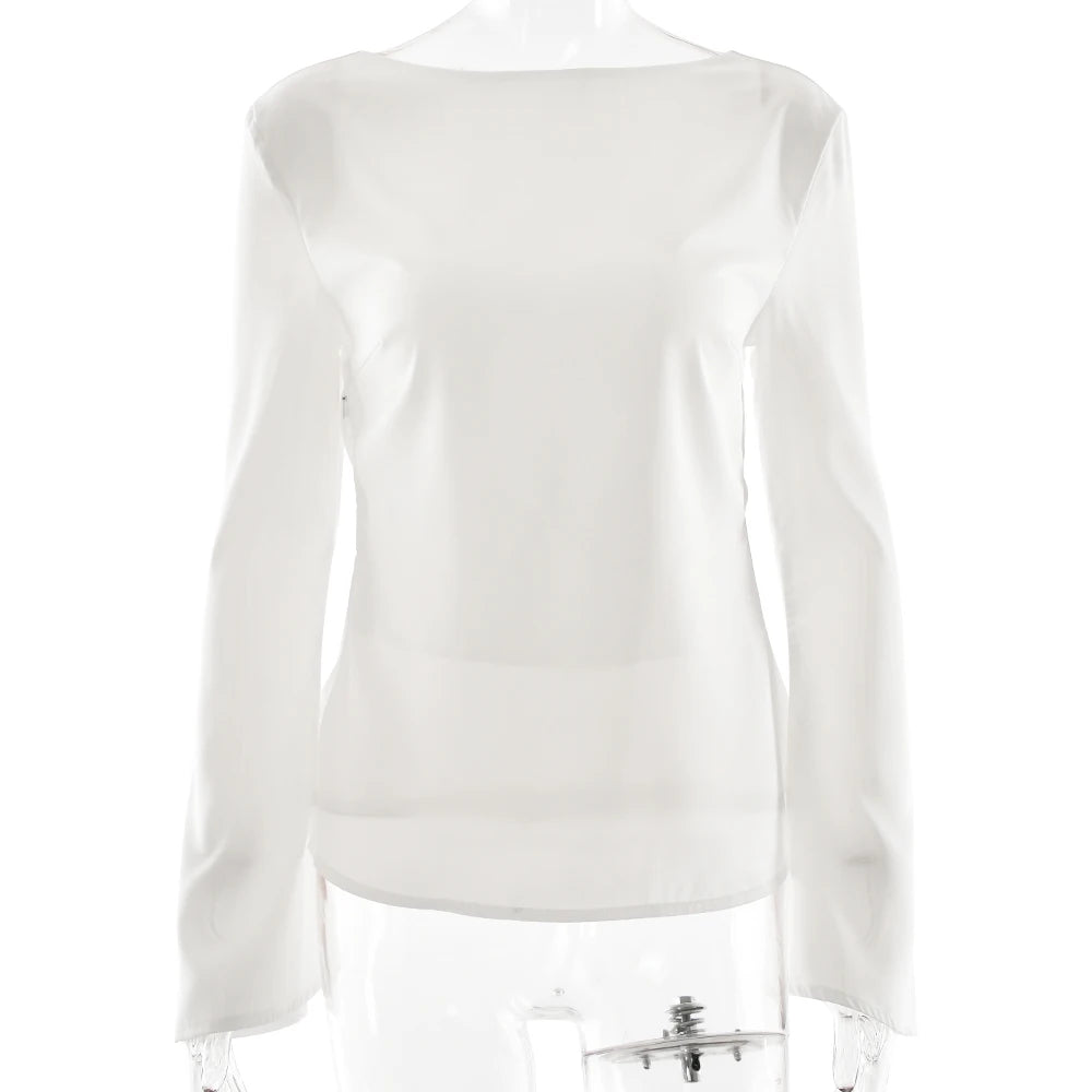 White blouse on a white background