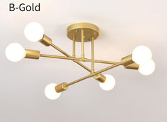 Semi Flush Mount Lamps Brushed Antique Gold Lighting