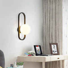 LED Modern Glass Wall Lamp Bedside Sconce Lighting Fixture Golden Atelier