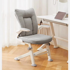 Modern pink study chair for teen girls or compact workspaces

