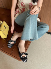 Polka Dot Bow Slingbacks
