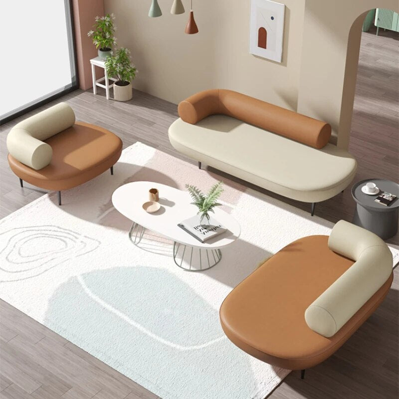 Modern Cushions Couch Long Cozy Corner Sofa