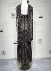 Polka Dot Spaghetti Strap Sweetheart Neck Maxi Dress