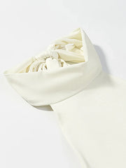 Turtleneck Sleeveless Ruffled Mini Dress