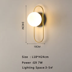 LED 7W G9 Bulb Indoor Wall Sconce for Bedroom Dining Room