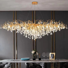 Modern Crystal Chandeliers LED Pendant Lights