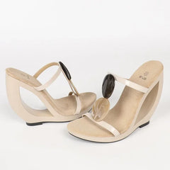 Patent Leather Wedge Sandals