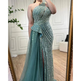 Mermaid One-Shoulder Beaded Prom Dress For Women
