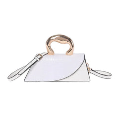 Alligator Textured Top Handle Bag