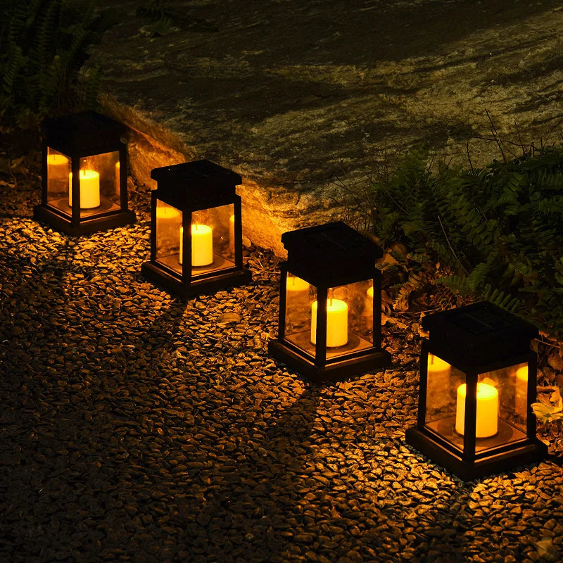Solar Palace Lantern Lawn LED Atmosphere Candle Light