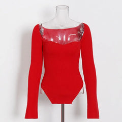 Asymmetrical Knit Off-Shoulder Top