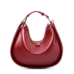 Crescent Structured Leather Bag