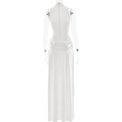 Mock Neck High Slit Maxi Dress