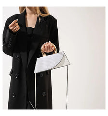Alligator Textured Top Handle Bag