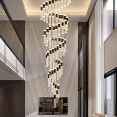 Crystal Chandelier Stair Pendant Lamp Living Room Pendant Lights