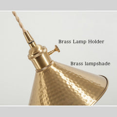 Loft Retro Industrial Ceiling Brass Hanging Lamp