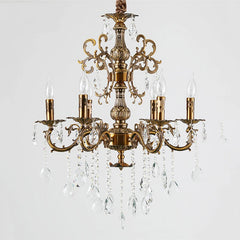 Flash Mount LED Candle Retro Chandelier