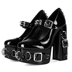 Platform Chunky Heel Mary Janes