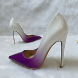 Women's Purple Gradient High Heel Shoes