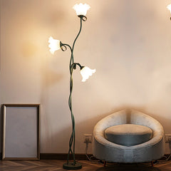 E26 Elegant 3 Head Lily Floor Lamp Adjustable