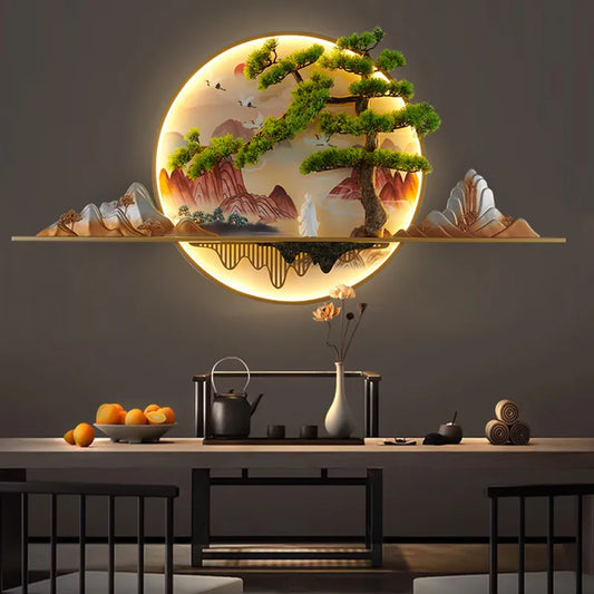 Modern LED Creative Landscape 3D Picture Wall Lamp