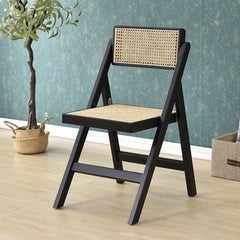 Solid Wood Rattan Foldable Chair