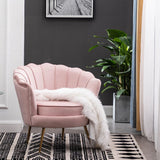 Single Sofa Velvet Armchair Modern Corner Small Sofa