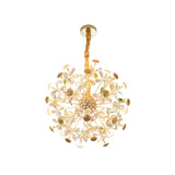 Crystal Chandelier Creative Dandelion Petal Bedroom Lamp