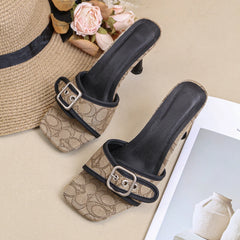Square Toe Stiletto Heels